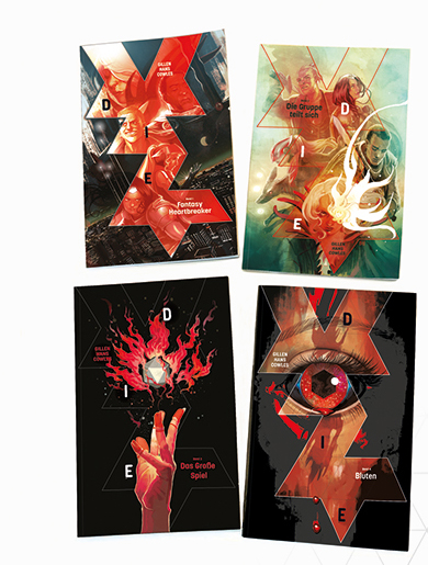 Cover der vier DIE Comicas
